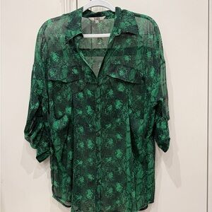 BB Dakota Emerald Sheer Tunic